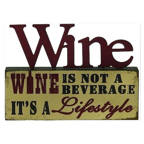 Wine_is not a Beverage Table Top Block Valuezy Australia