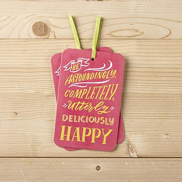 Gift Tag Card with Envelope be astoundingly completely utterly deliciously happy valuezy Australia