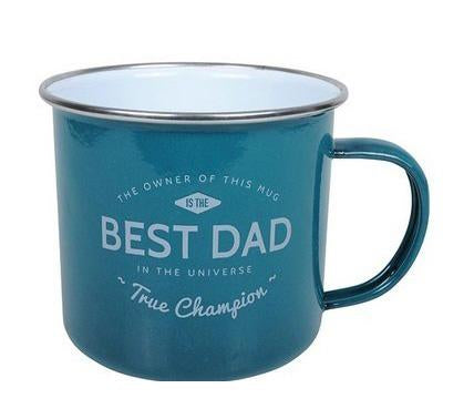 Enamel Mug Best Dad  Blue Reusable Valuezy Australia