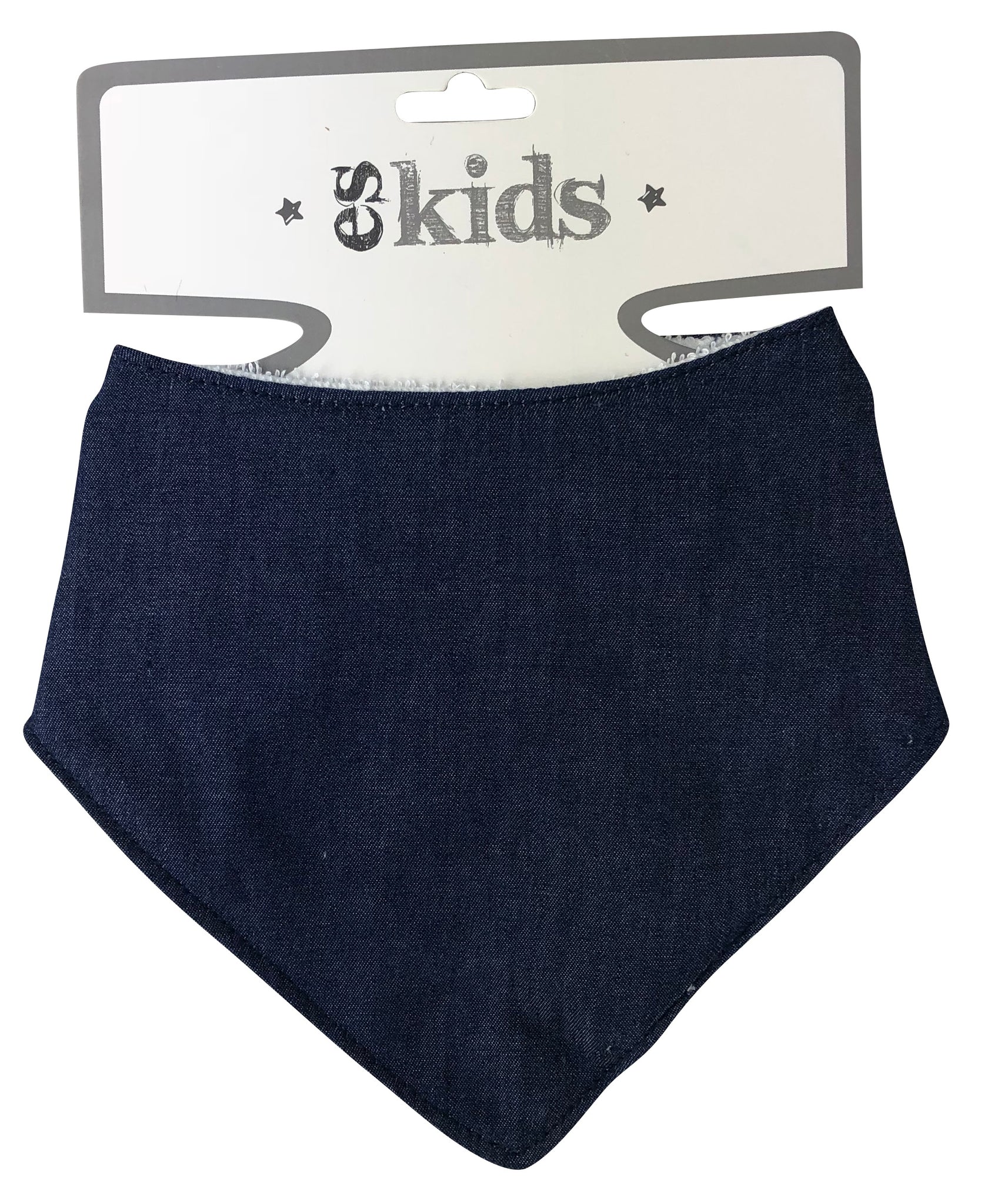 Bandana Bib - Dark Blue Denim Valuezy
