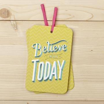 Gift Tag Card with Envelope believe in today valuezy australia