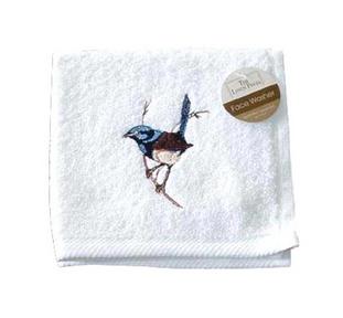 Blue Wren Face Washer Cloth Valuezy