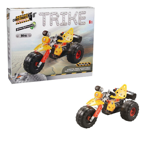 Construct It! Trike 94 piece Kit - Battery Powered Construct It! - Excavator toy  2 craft hobby Valuezy Australia