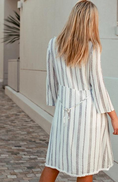 DEV0059 Dress white embroidered beads BOHO 2 Isabella Valuezy Australia