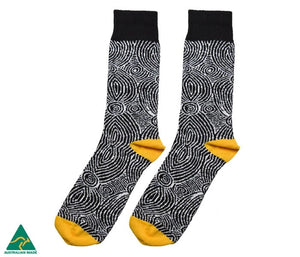 Socks designed by Aboriginal Artist Pauline Gallagher Valuezy
