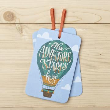 Gift Tag Card with Envelope the adventure starts here valuezy australia