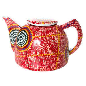 Aboriginal artist Debbie Brown designed Indigenous art Teapot
