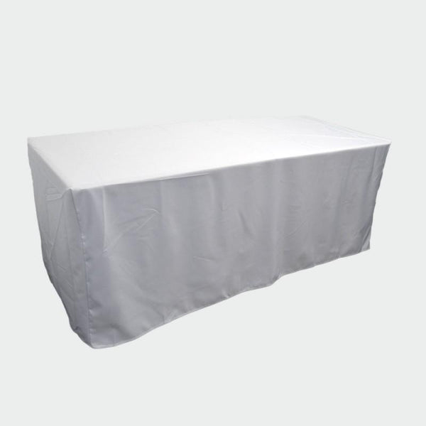 Tablecloth - WHITE Fitted 6ft